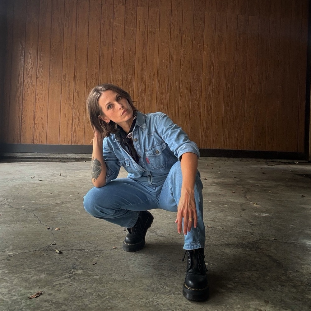 Vintage 80's denim jumpsuit. Great condition.
